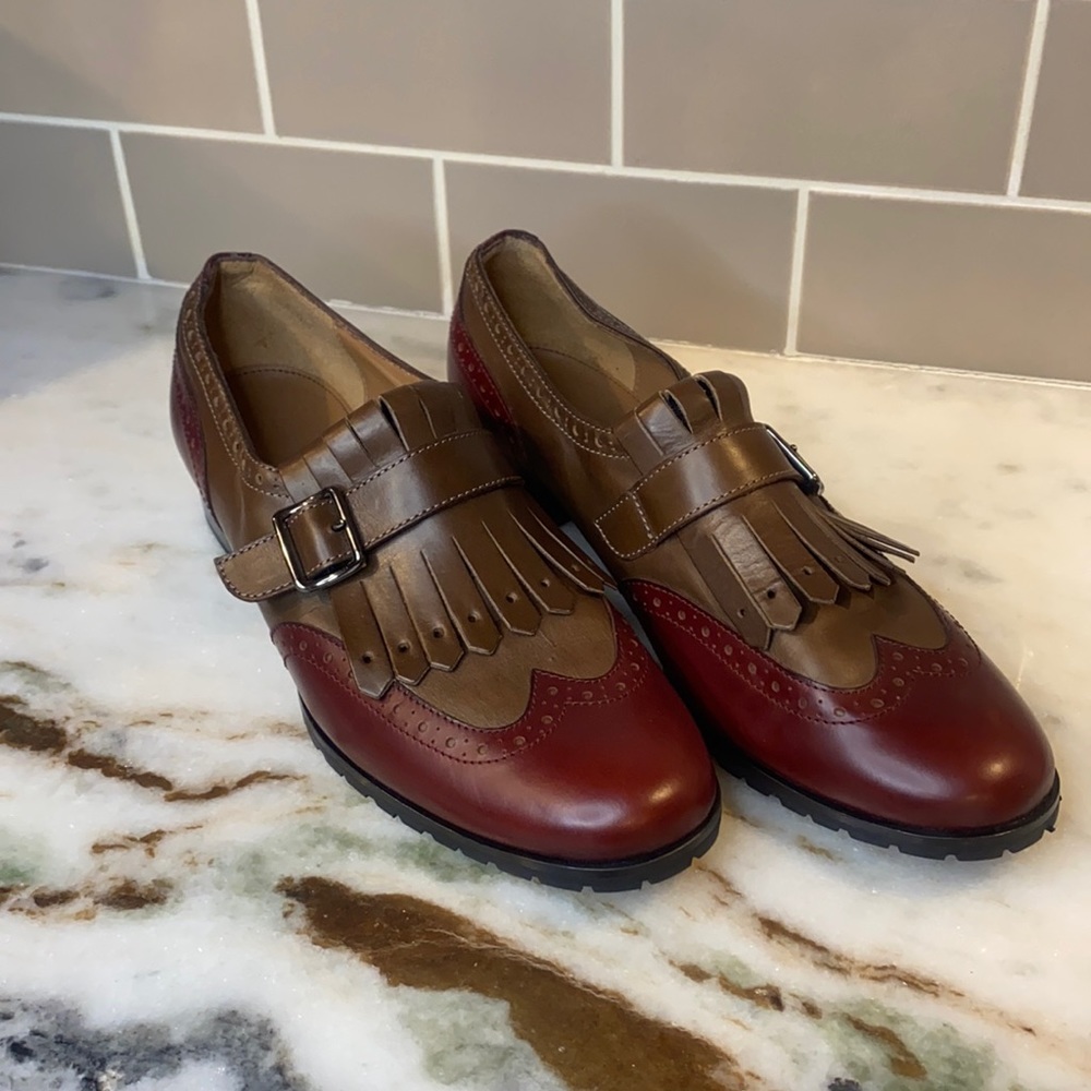 Maroon & Brown Antonio Panizzolo Loafers